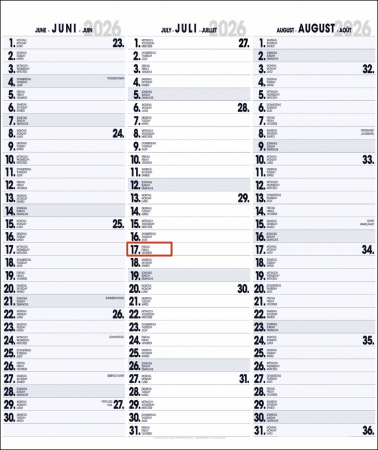 3-MONATSPLANER - BÜROPLANER - OFFICE PLANER